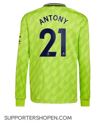 Manchester United Antony #21 Tredje Matchtröja 2022-23 Långärmad